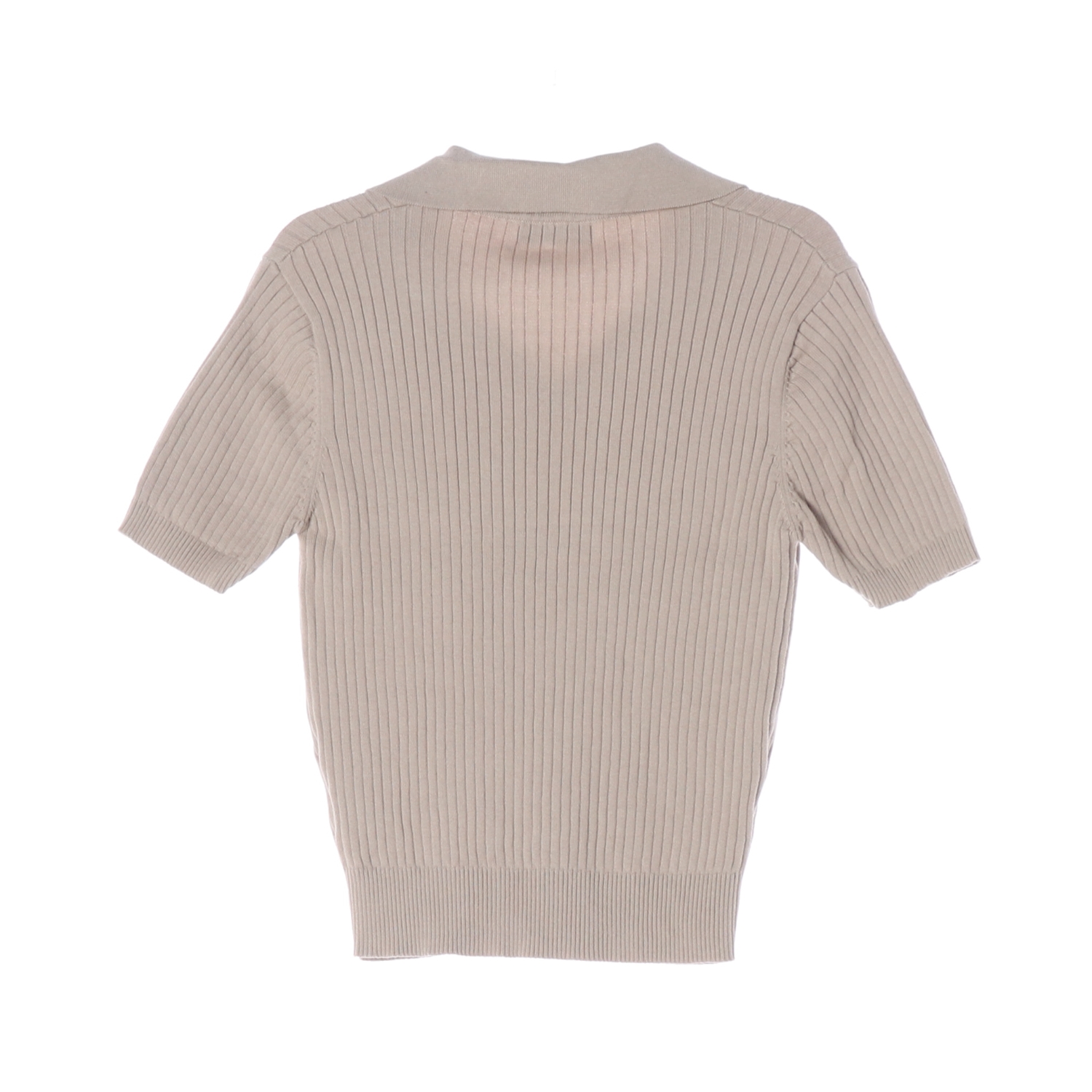 룩캐스트 24SS 타미아 카라 반팔 니트 베이지 이미지 2