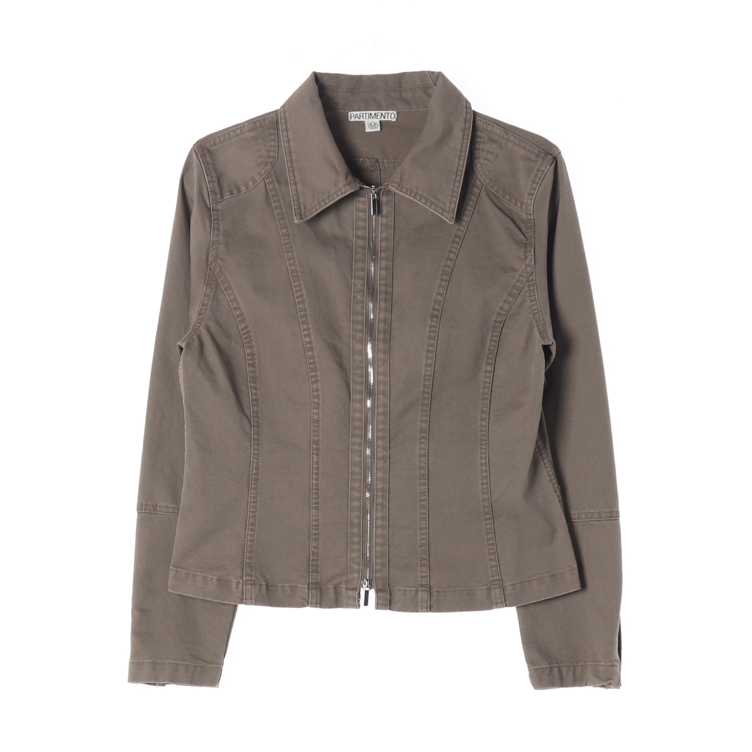 파르티멘토 24SS 우먼 워시드 코튼 집업 재킷