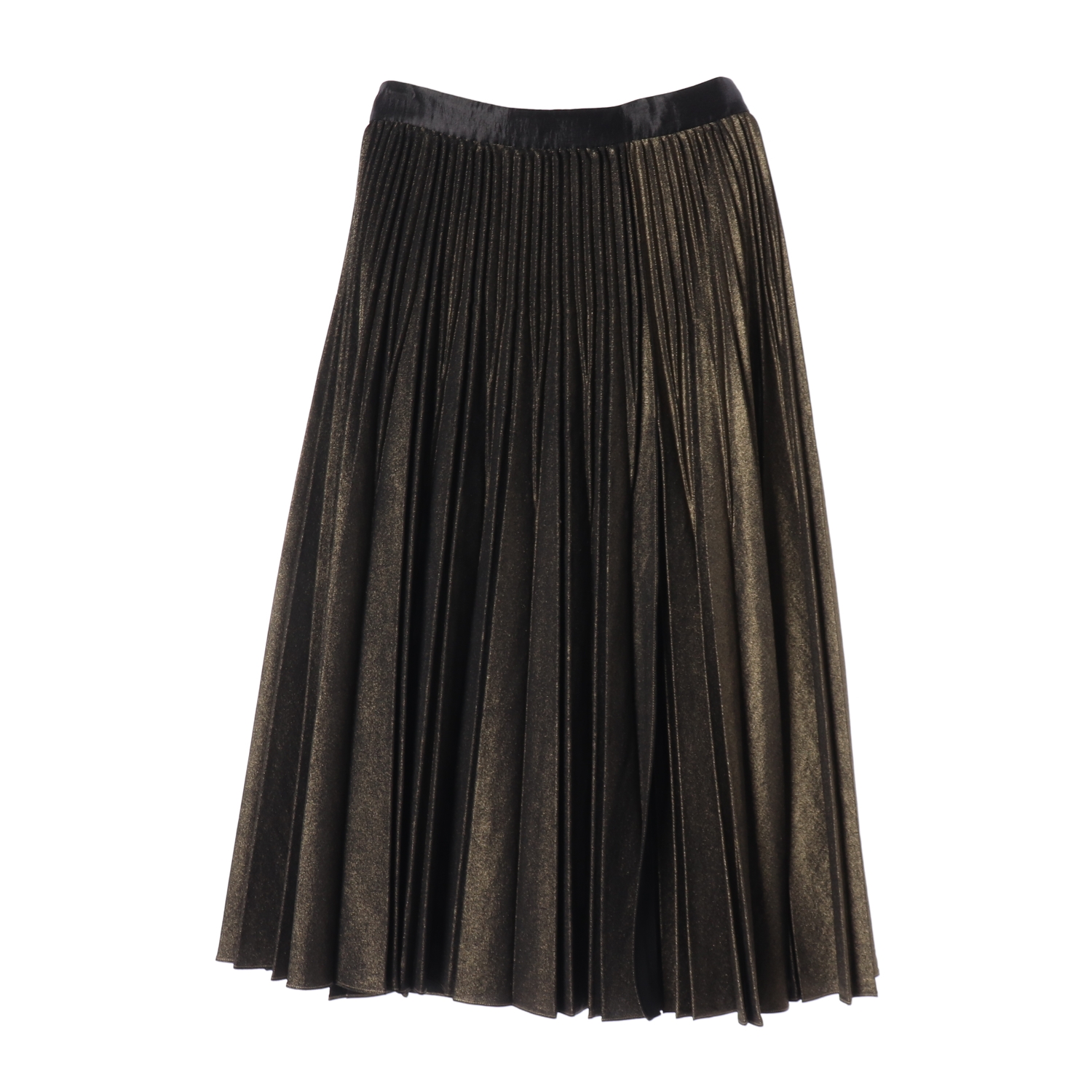 시스템 플리츠 롱 스커트