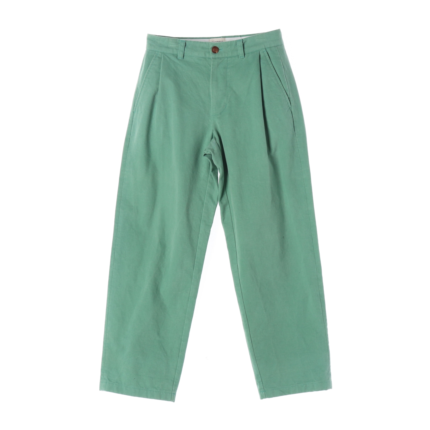 시엔느 VINCE 빈스 핀턱 와이드 치노 팬츠 면바지 그린