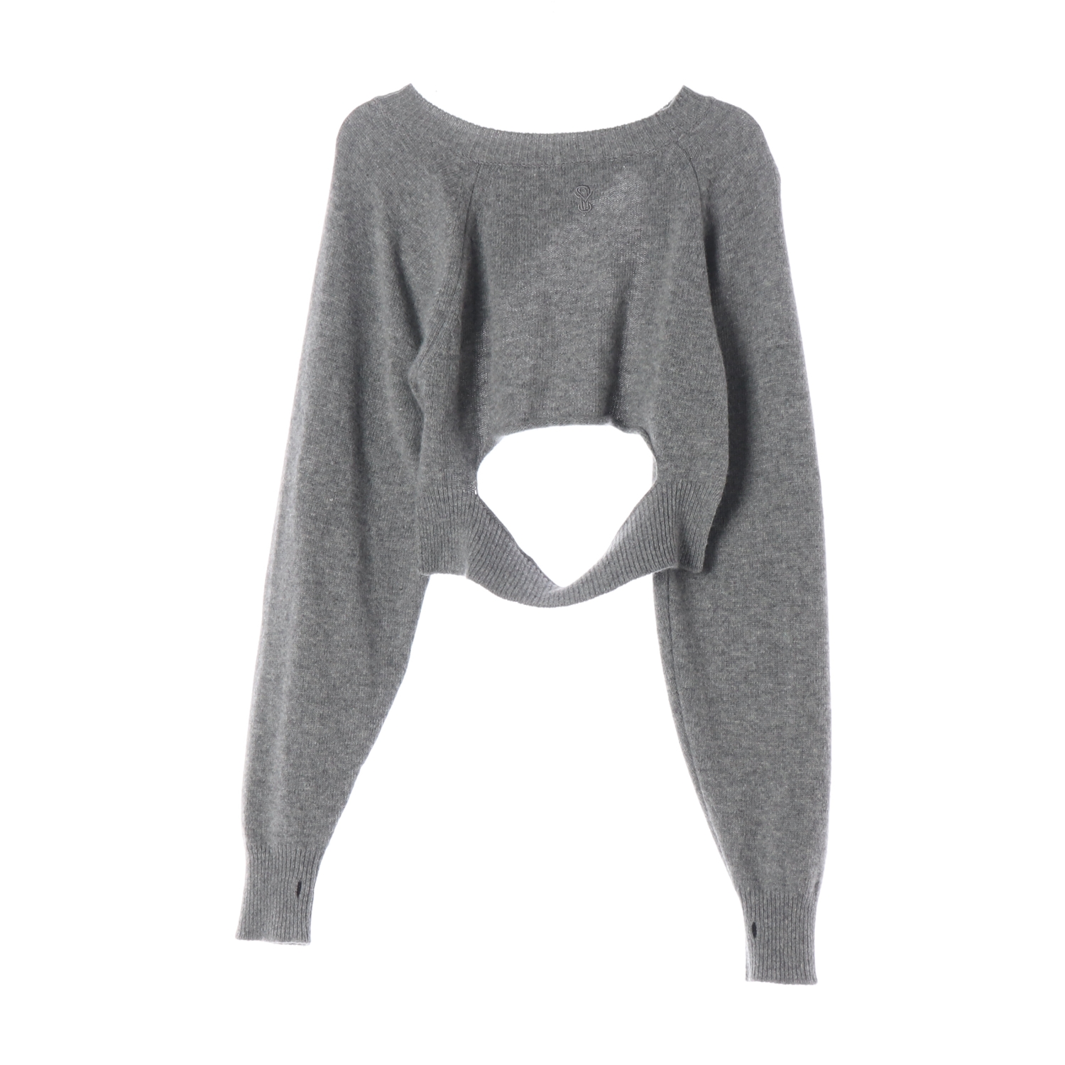 유즈 21FW 램스울 캐시미어 블렌드 볼레로 크롭 니트 스웨터 이미지 2