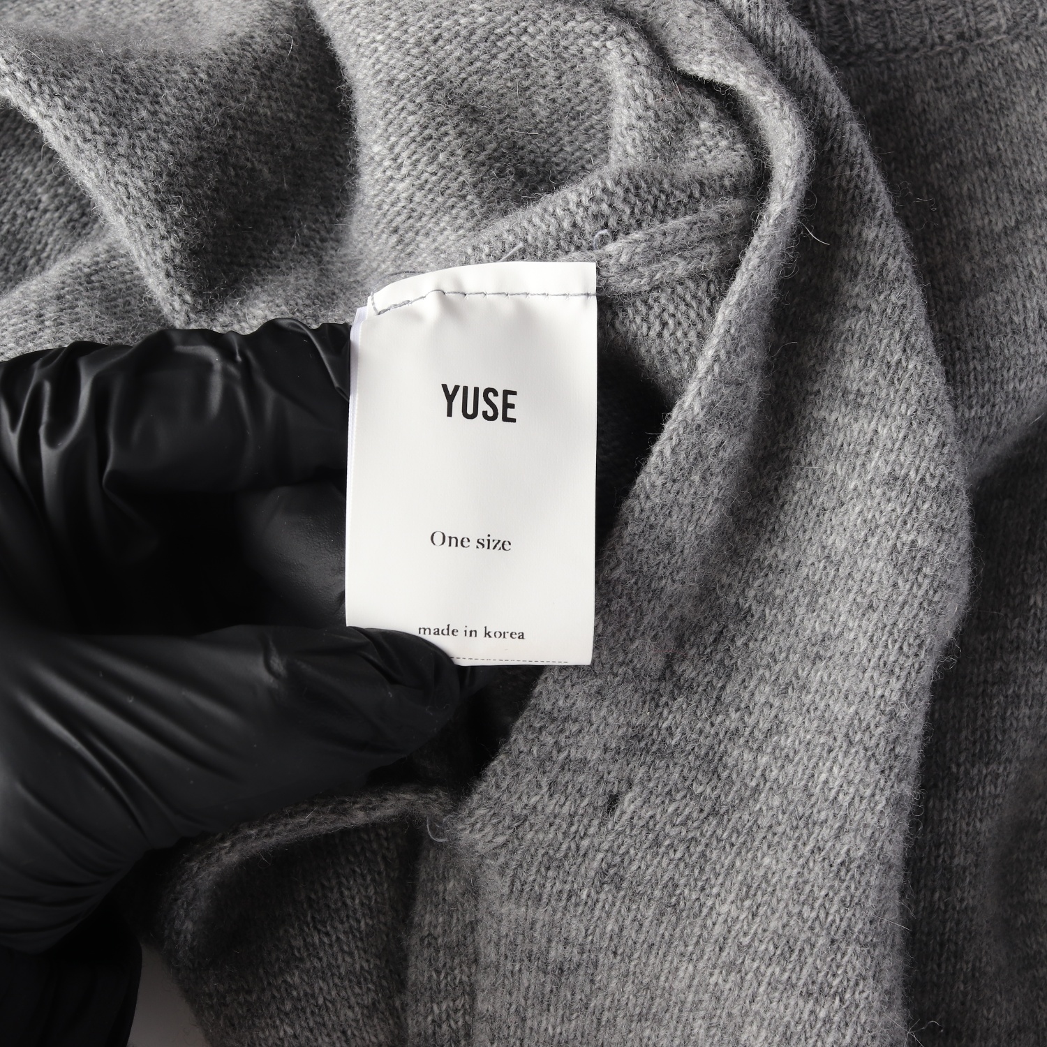 유즈 21FW 램스울 캐시미어 블렌드 볼레로 크롭 니트 스웨터 이미지 4