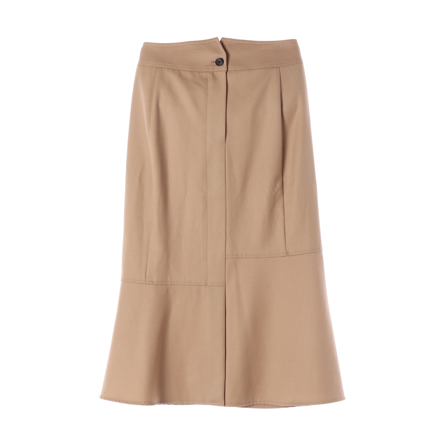 마쥬 maje 울 100% 백슬릿 롱 스커트