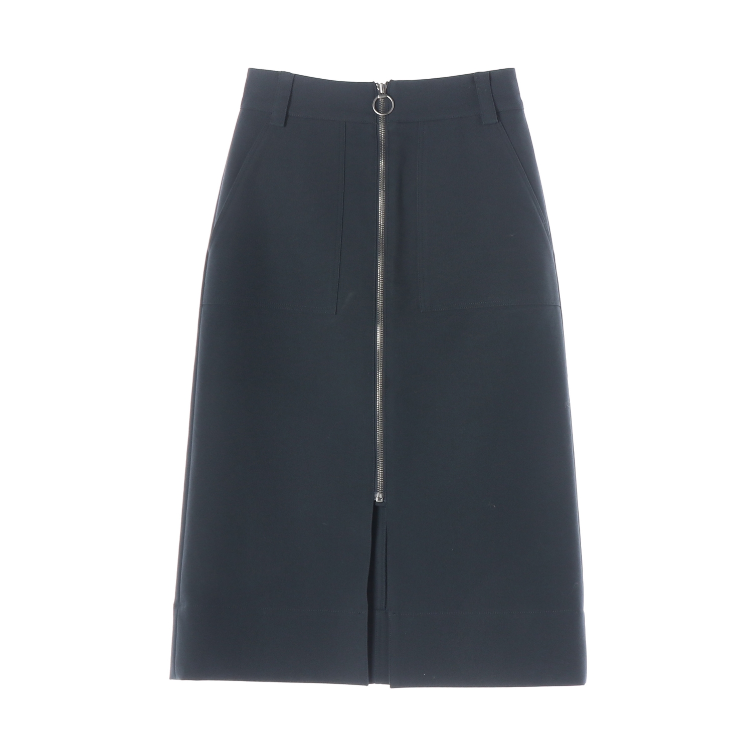 아페쎄 A.P.C. 21FW 지퍼 디테일 슬릿 코튼 롱 스커트