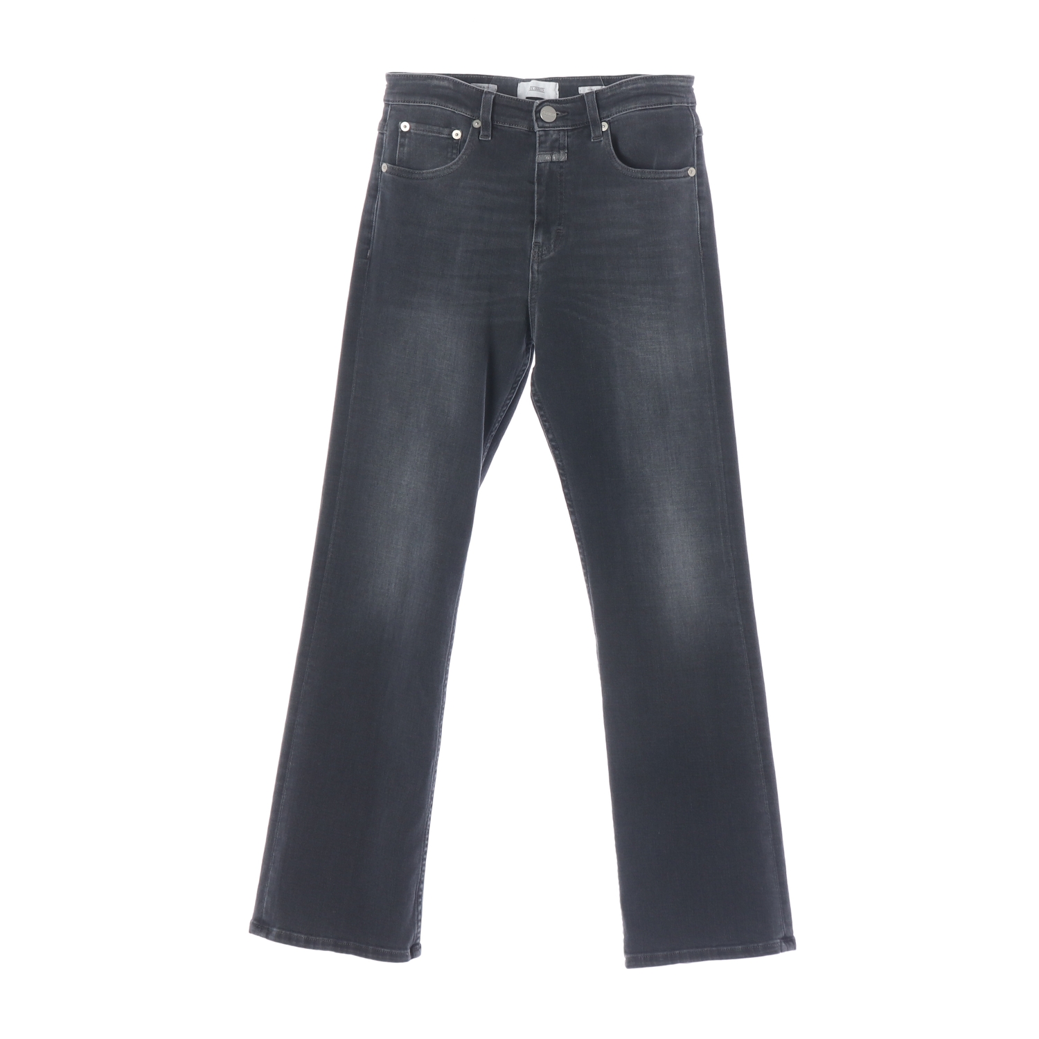 클로즈드 워싱 스트레이트핏 그레이 데님팬츠