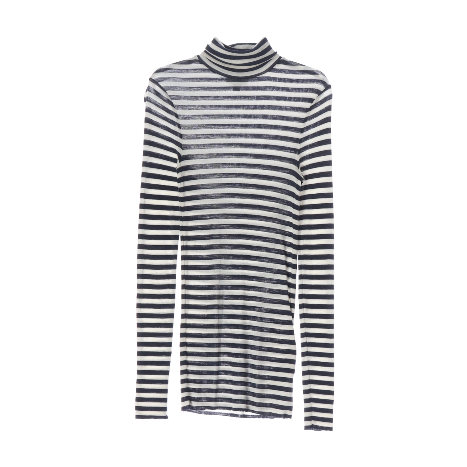 코스 COS 스트라이프 울 100% 터틀넥 슬림핏 니트