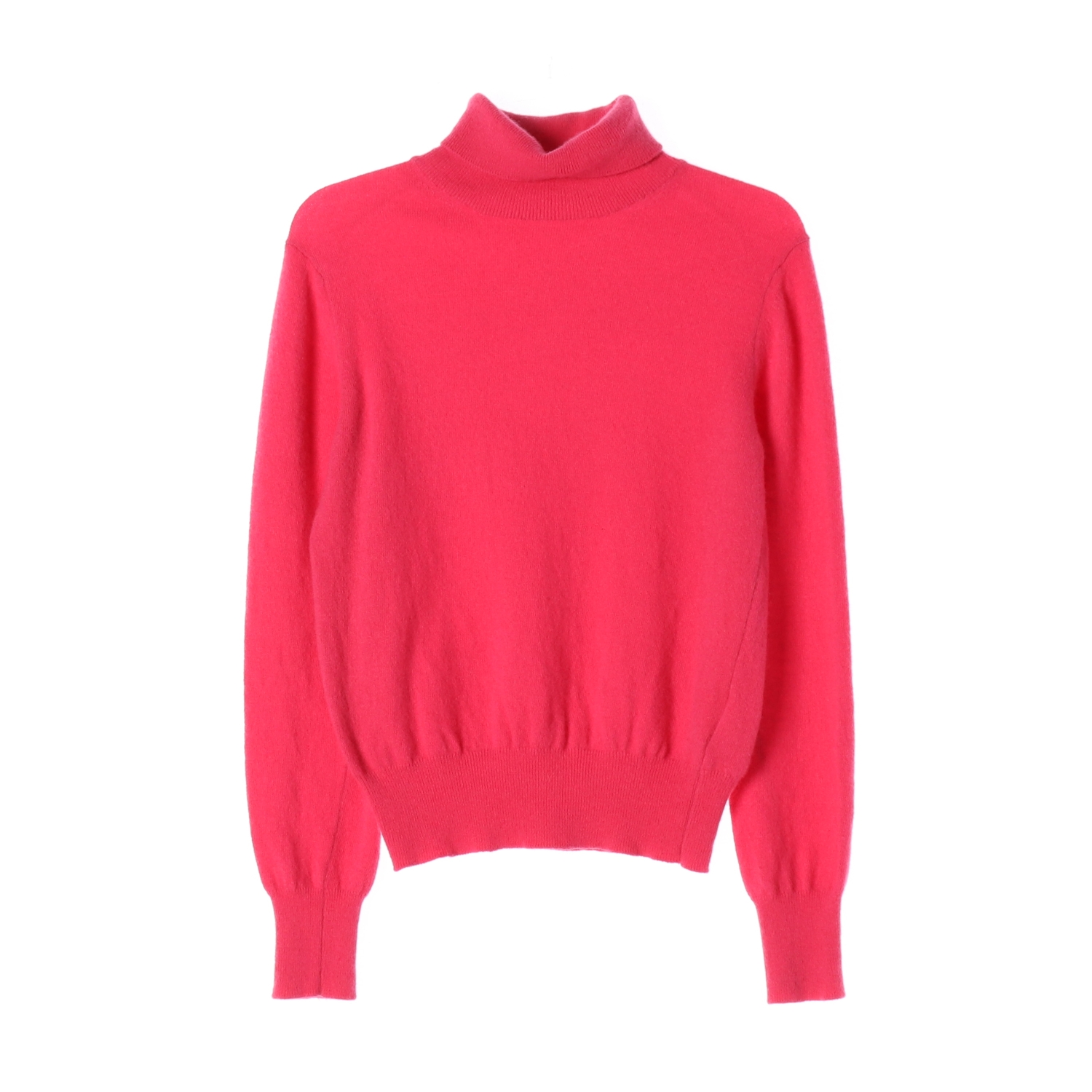 시엔느 메리노 울 캐시미어 블렌드 터틀넥 니트 마젠타 핑크