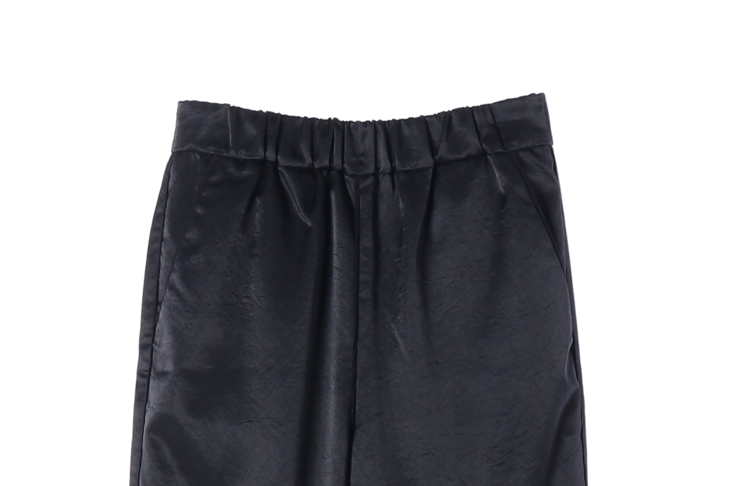 빔바이롤라 새틴 테이퍼드 밴딩 슬랙스 팬츠 이미지 3