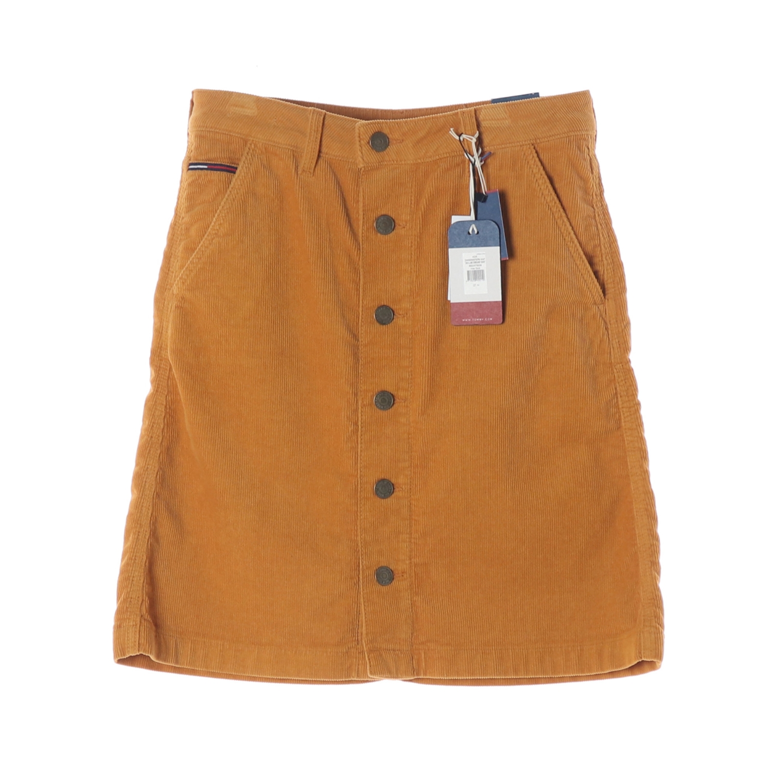 (새상품) 타미 진스 A라인 코듀로이 버튼 스커트