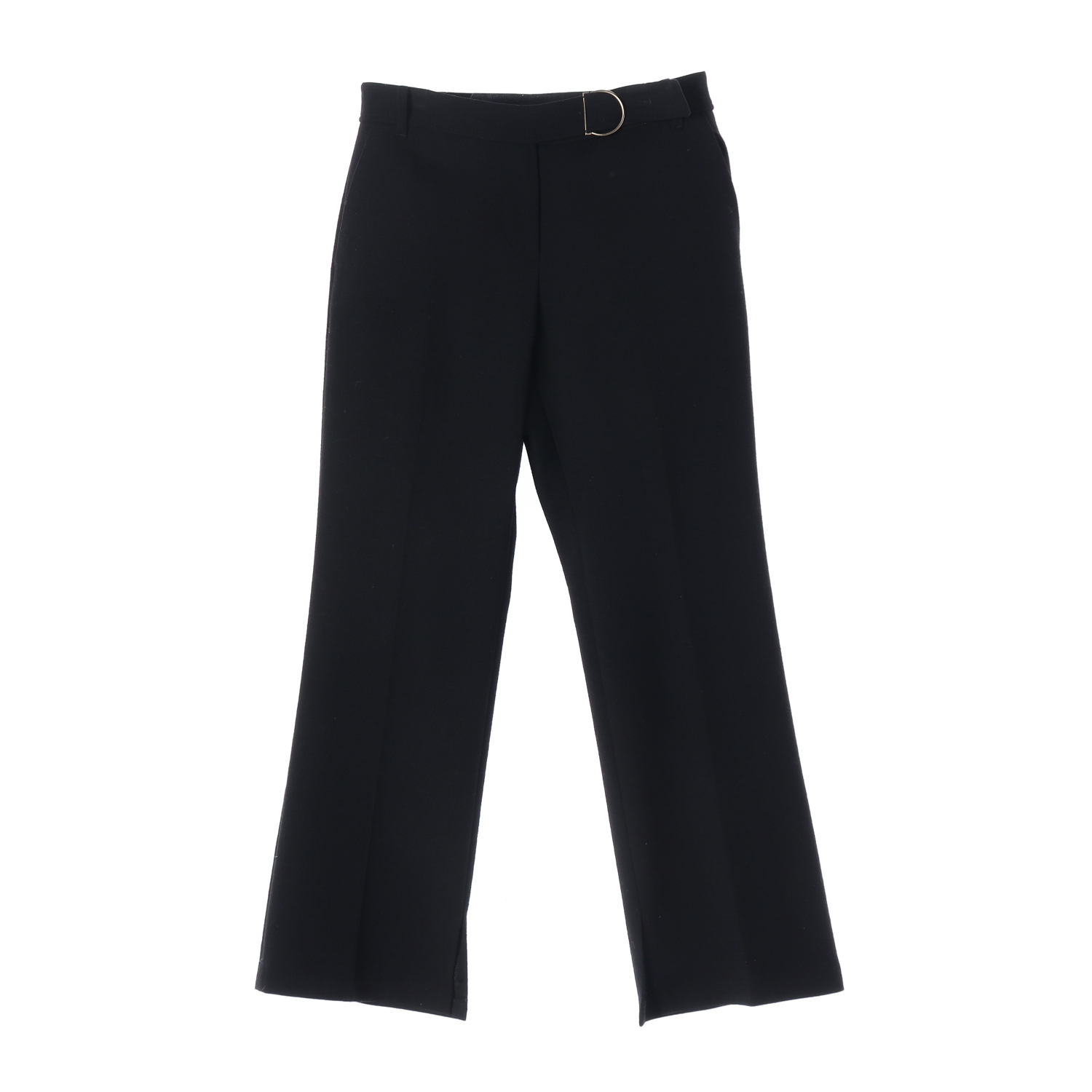 에스제이에스제이 SJSJ D링 디테일 울 스트레이트핏 슬랙스