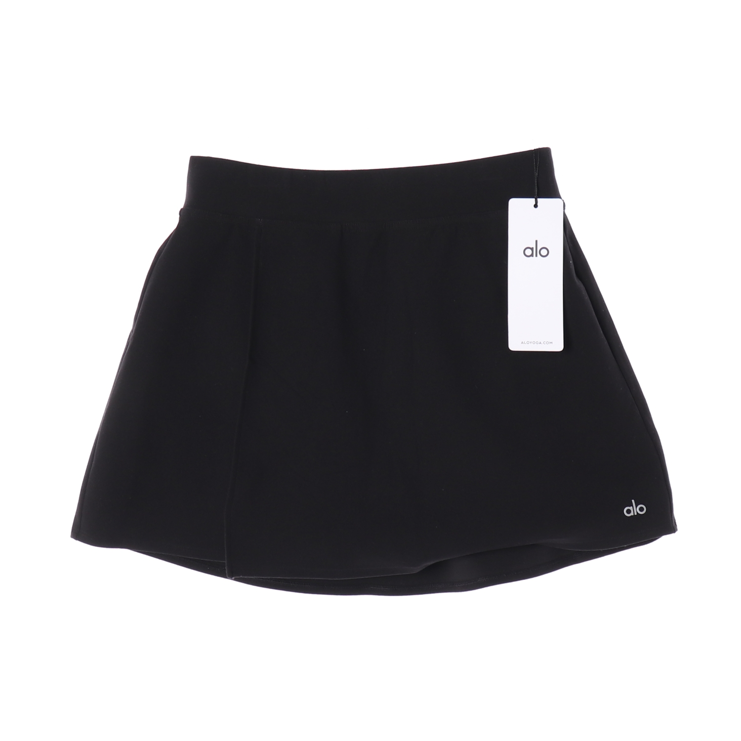 (새상품) 알로 요가 알로소프트 백스핀 스커트 블랙