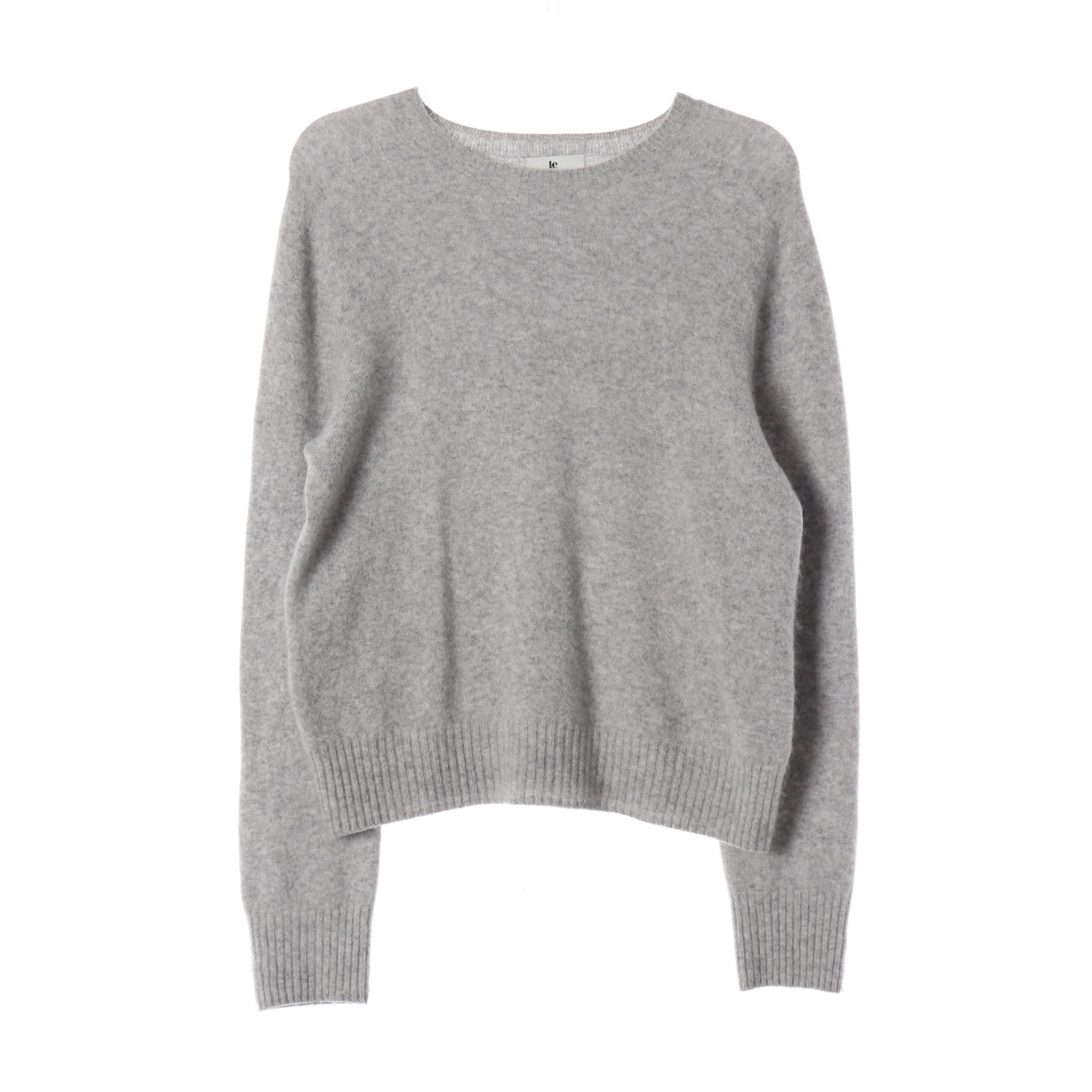 르 Le 25FW 캐시미어 울 라운드 니트 스웨터 그레이 