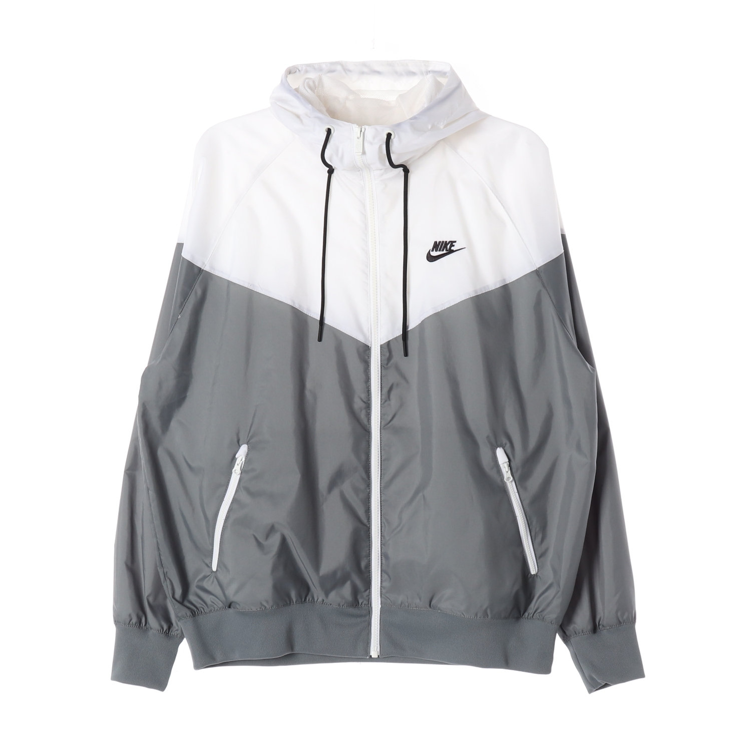 나이키 22FW 윈드러너 후드 바람막이 재킷 그레이 화이트