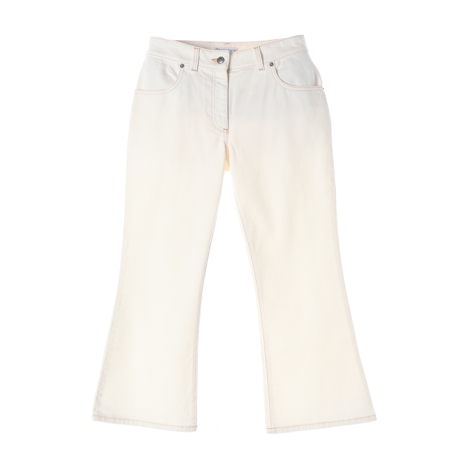 제이더블유 JW 앤더슨 플레어핏 데님 팬츠 화이트 부츠컷 바지 
