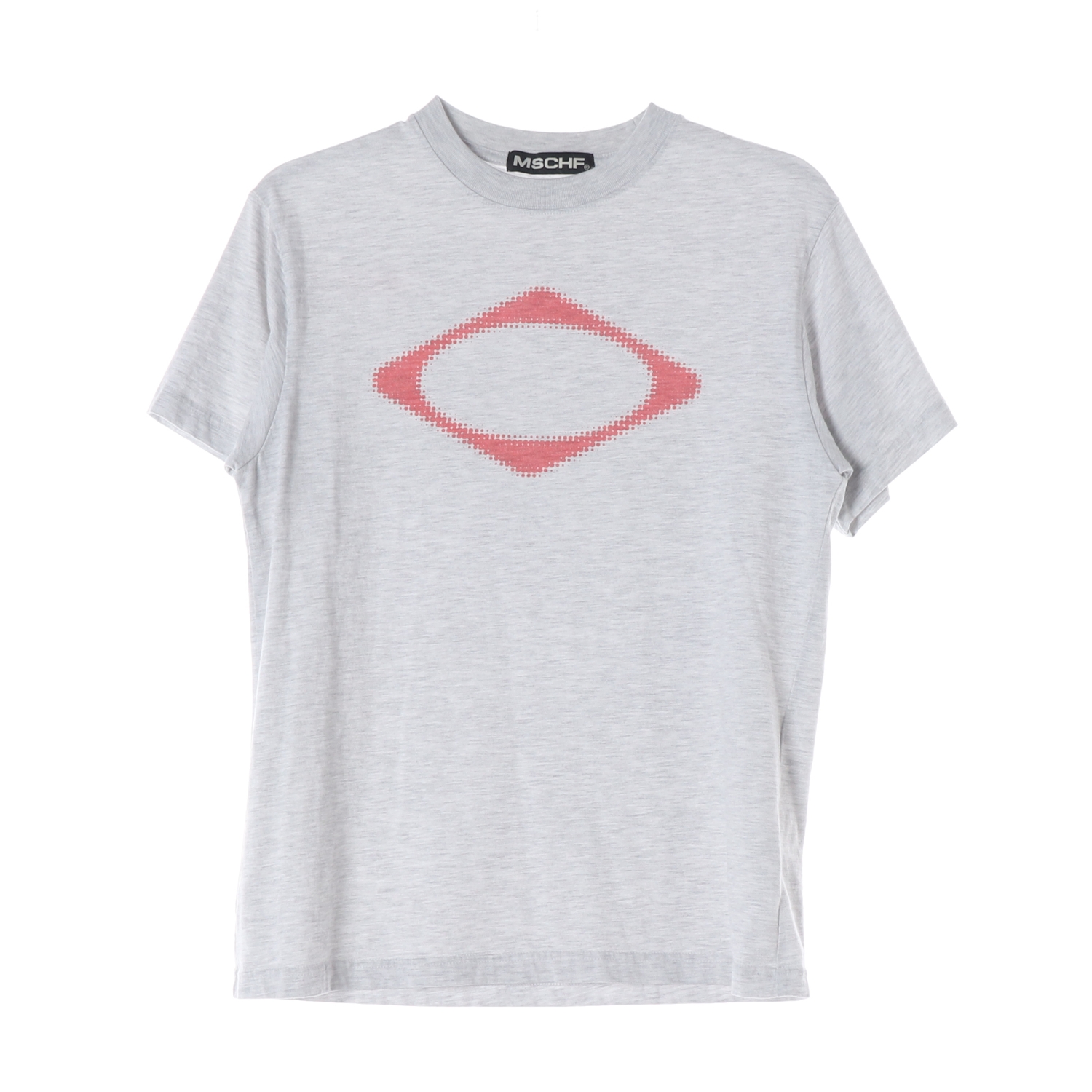 미스치프 롬버스 블러 반팔 티셔츠 멜란지 