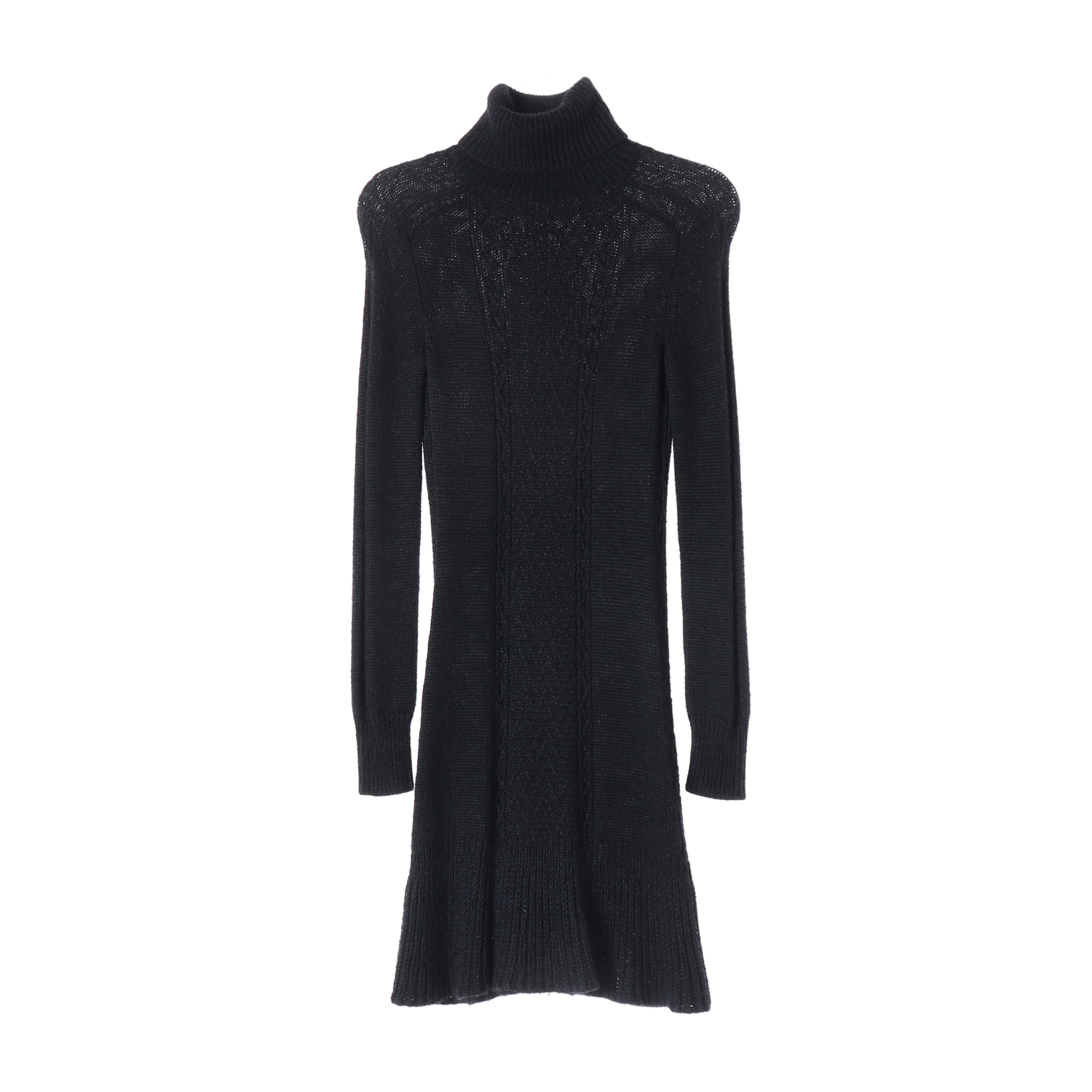 띠어리 알파카 실크 블렌드 터틀넥 니트 원피스