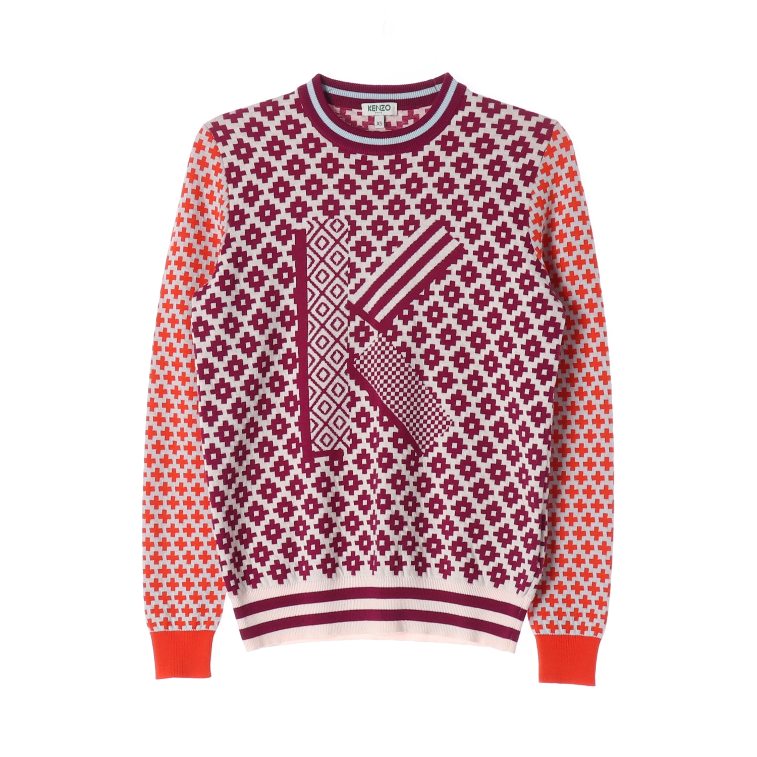 겐조 페어아일 자카드 울 블렌드 니트 스웨터