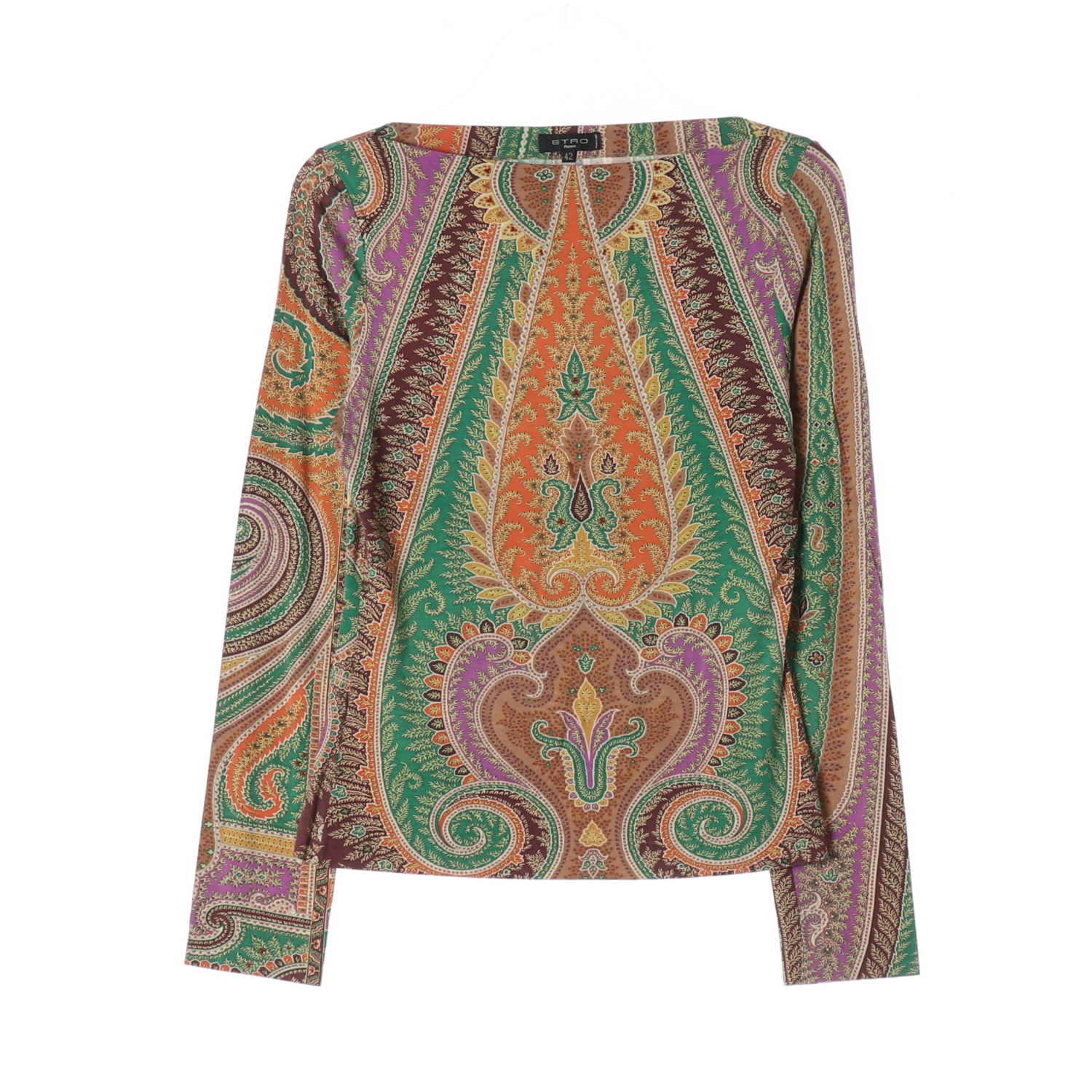 에트로 페이즐리 패턴 블라우스