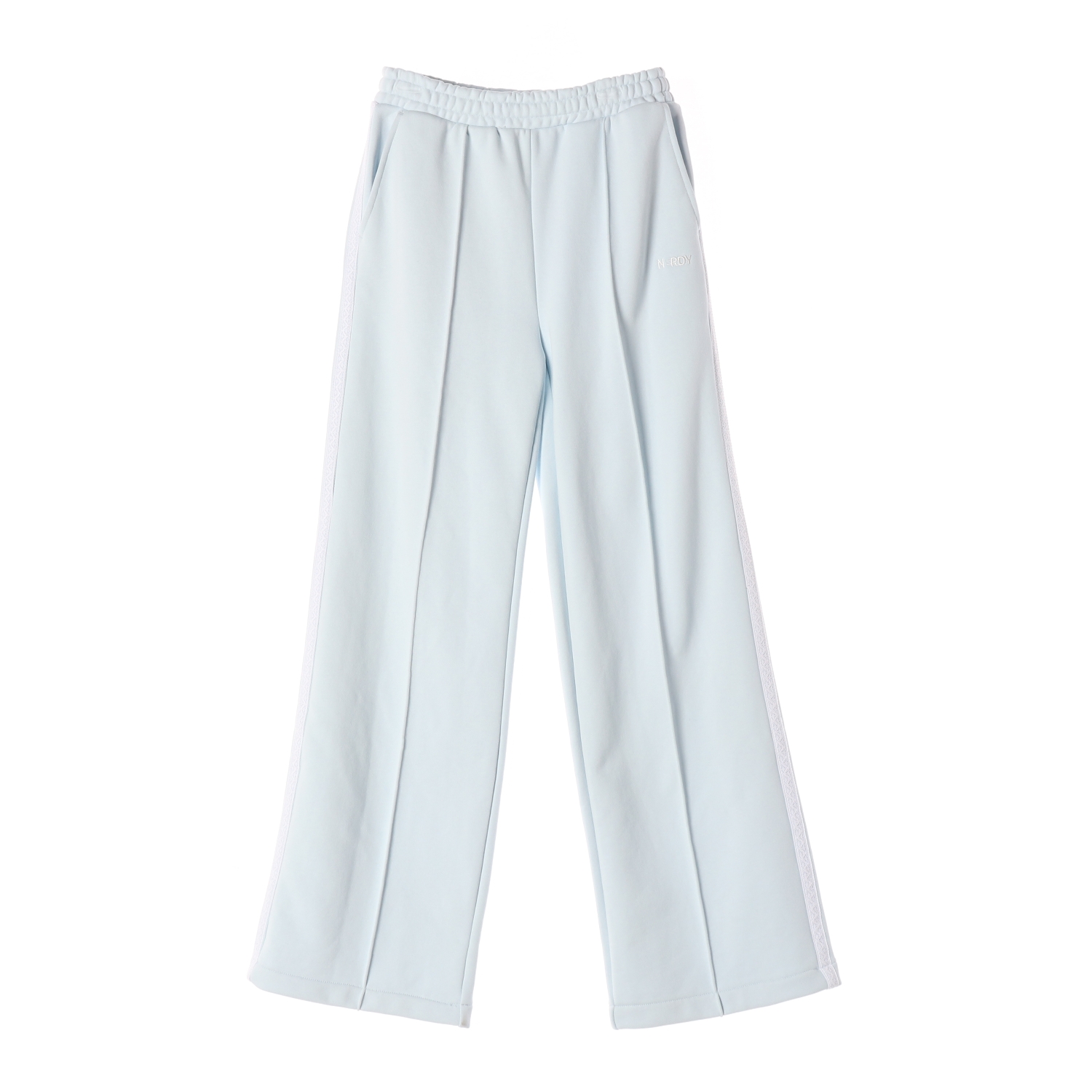 널디 NDY 25SS 레이스 사이드 라인 트랙 팬츠 소프트블루 셋업