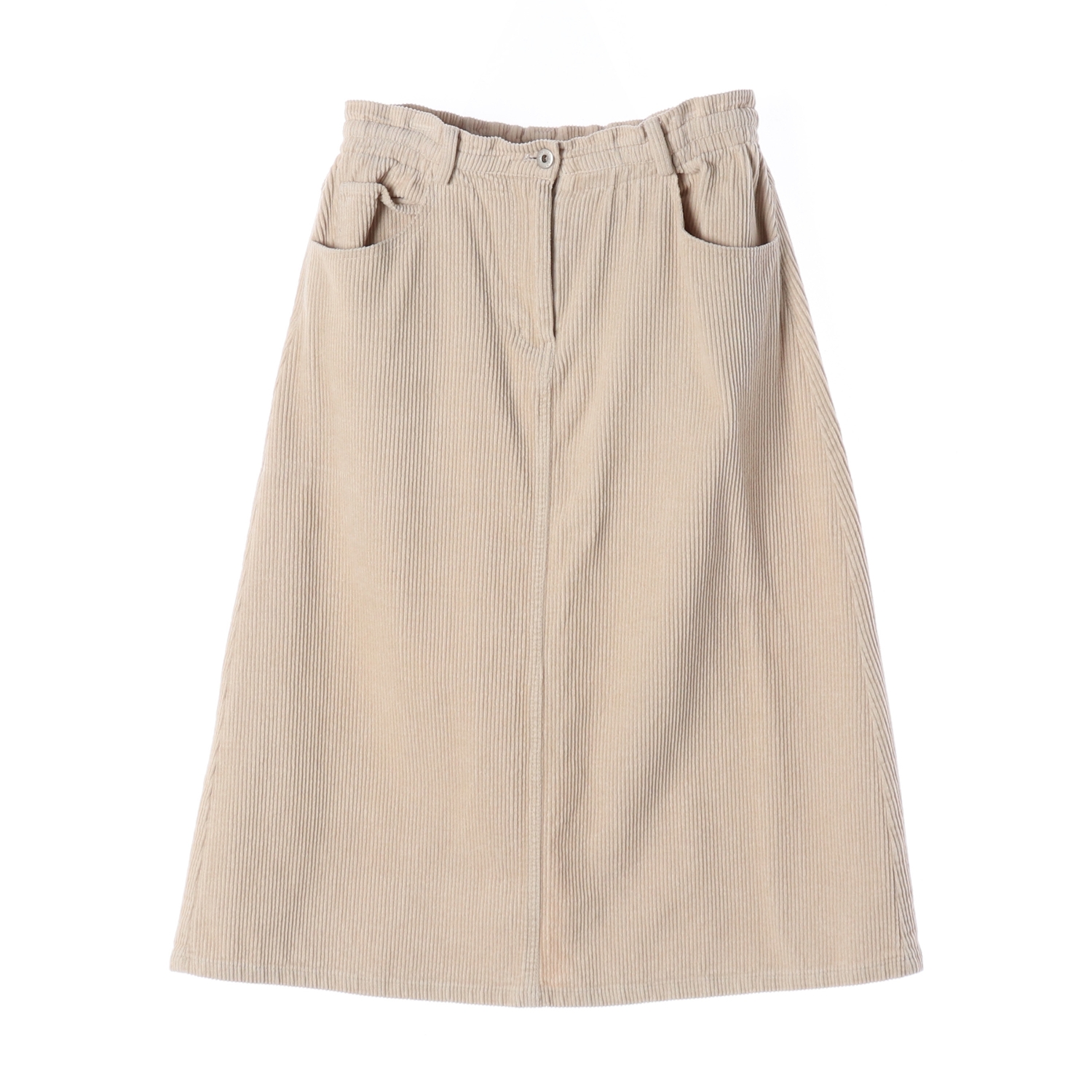 스튜디오 톰보이 23FW 코듀로이 롱 스커트 베이지
