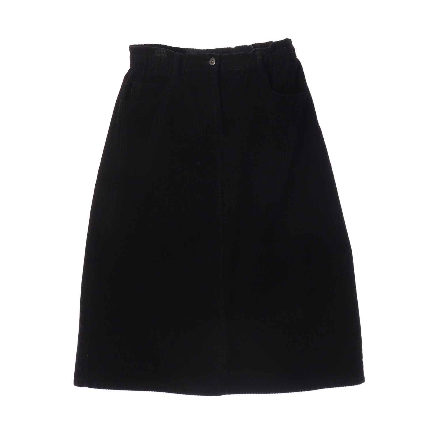 스튜디오 톰보이 23FW 코듀로이 롱 스커트 블랙