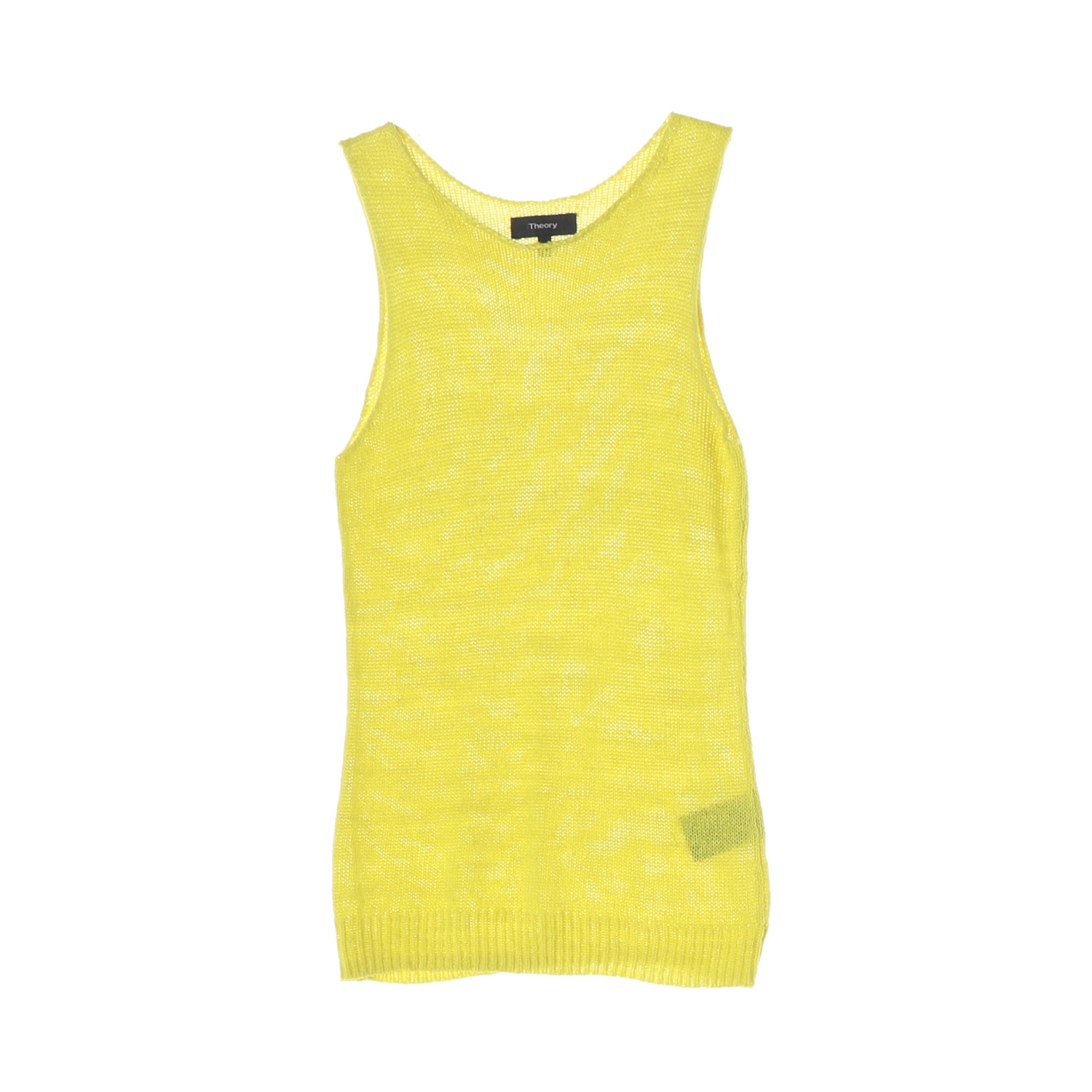 띠어리 슬리브리스 린넨 블렌드 니트 나시 탑