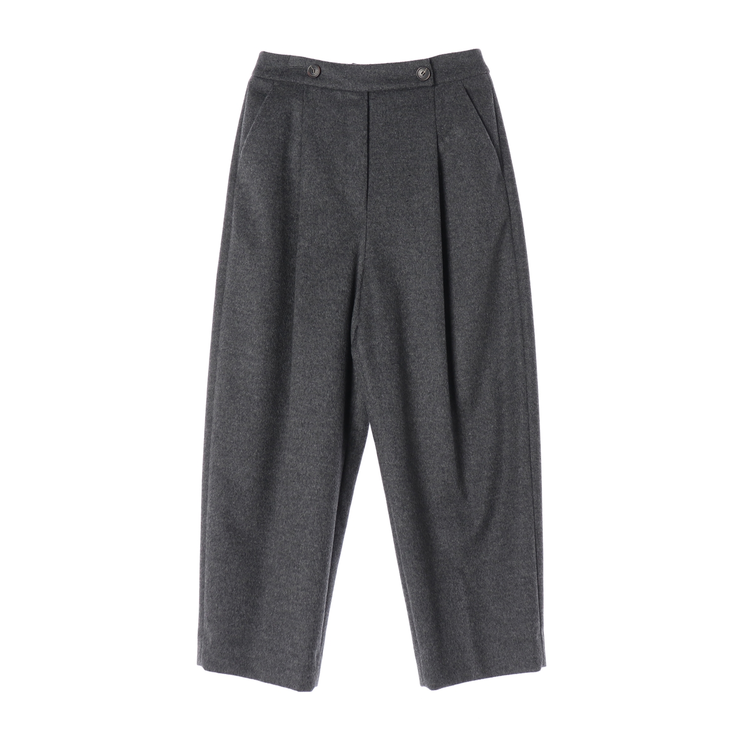 메종마레 21FW 울 캐시미어 테이퍼드 팬츠 커브드 슬랙스