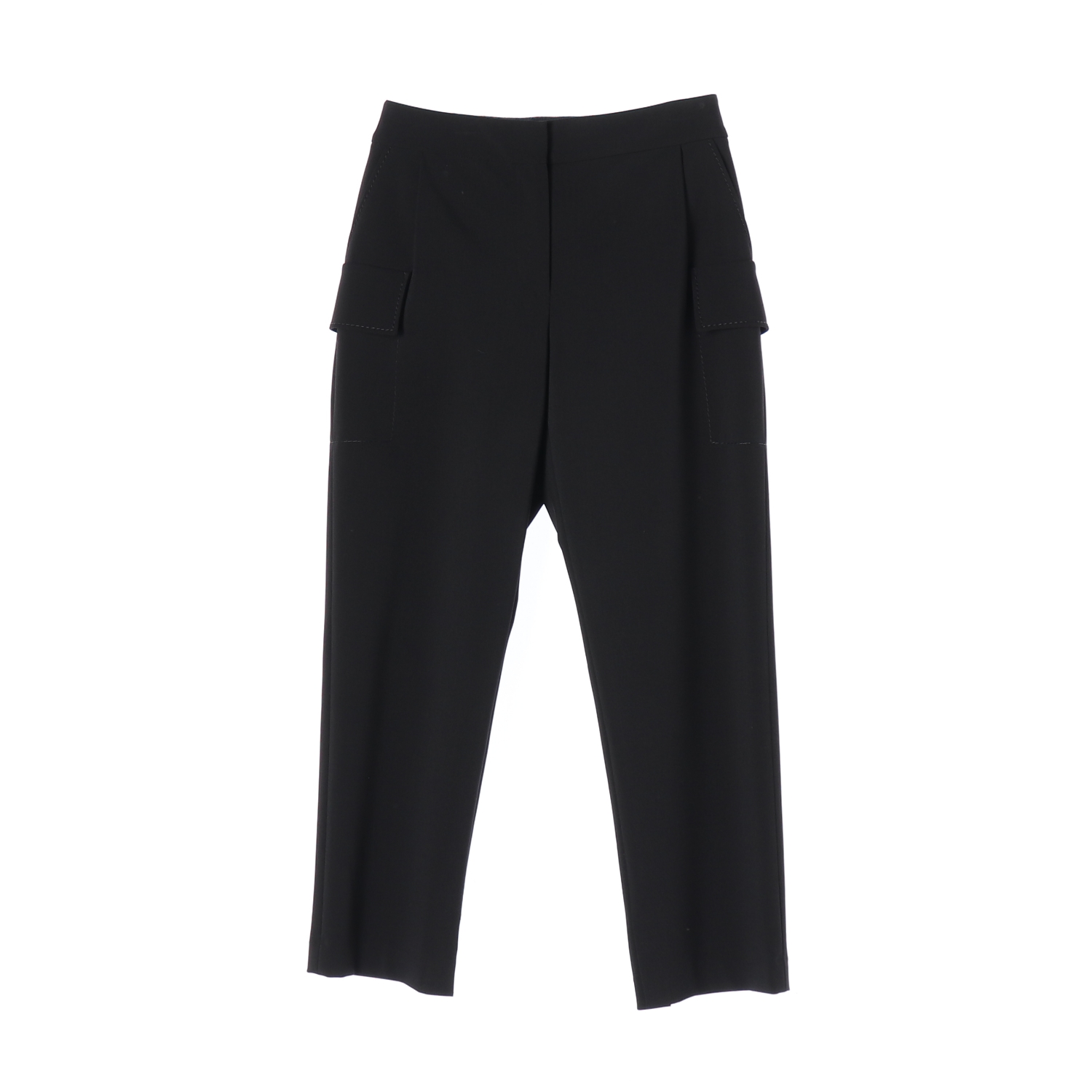 타임 22SS 카고 밴딩 슬랙스 팬츠 블랙