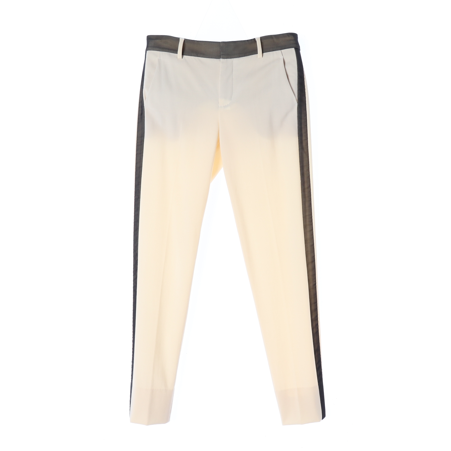 빈스 오간자 스트래핑 사이드 스트라이프 울 트라우저 슬랙스