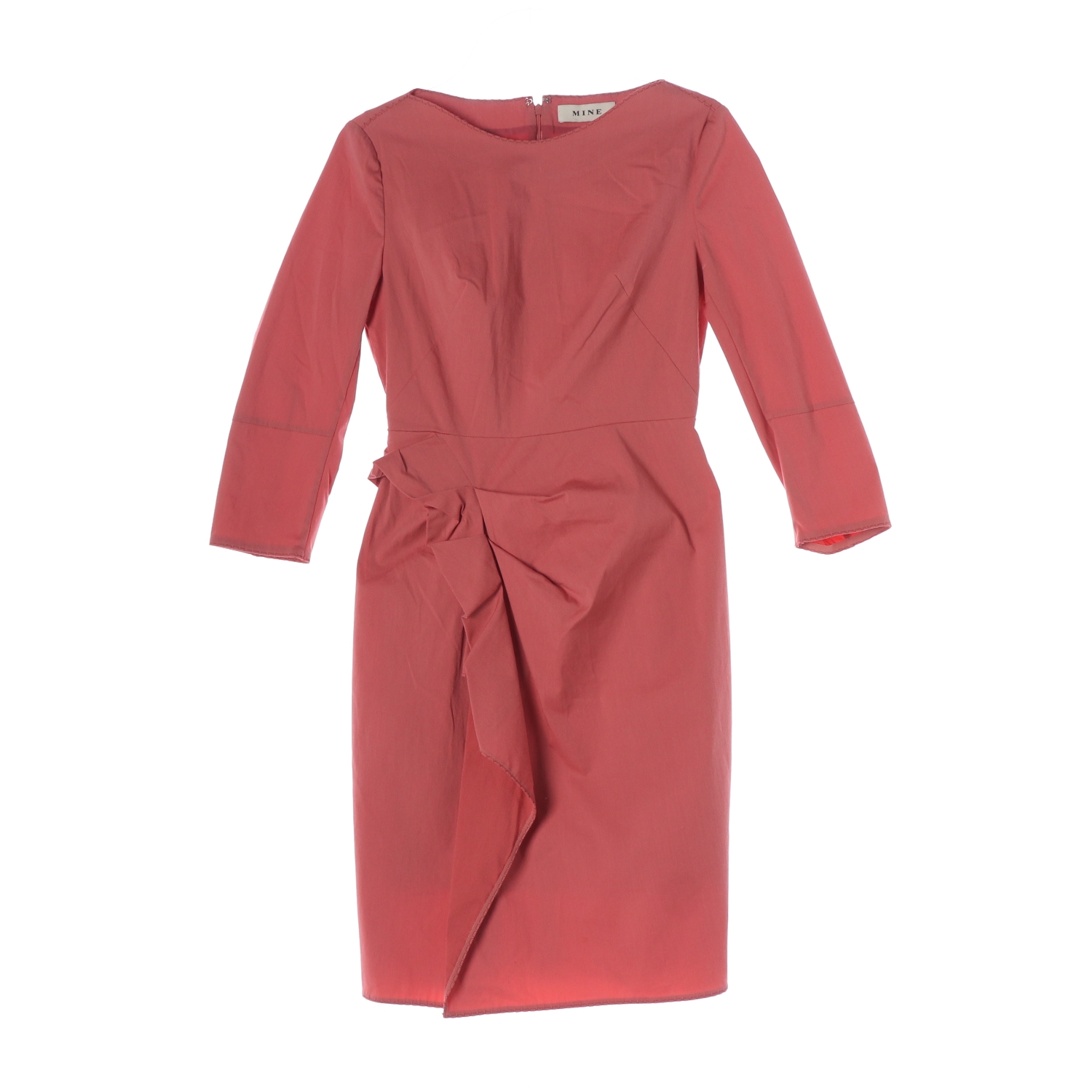 마인 러플 디테일 원피스