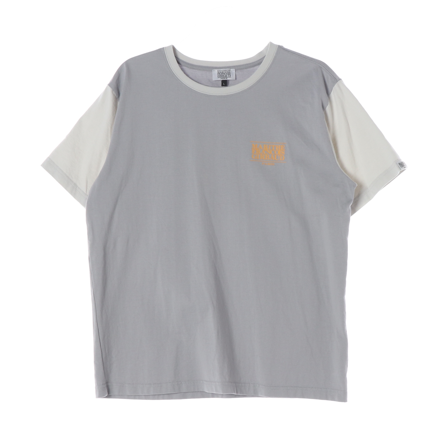 마리떼 프랑소와 저버 배색 로고 프린트 반팔 티셔츠