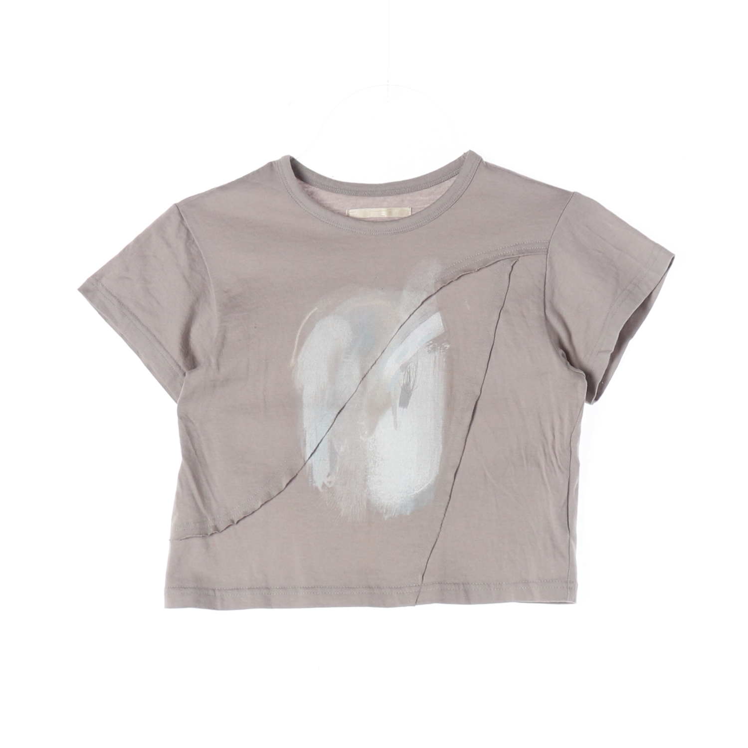 타입서비스 브러쉬드 그래픽 프린트 코튼 반팔 티셔츠