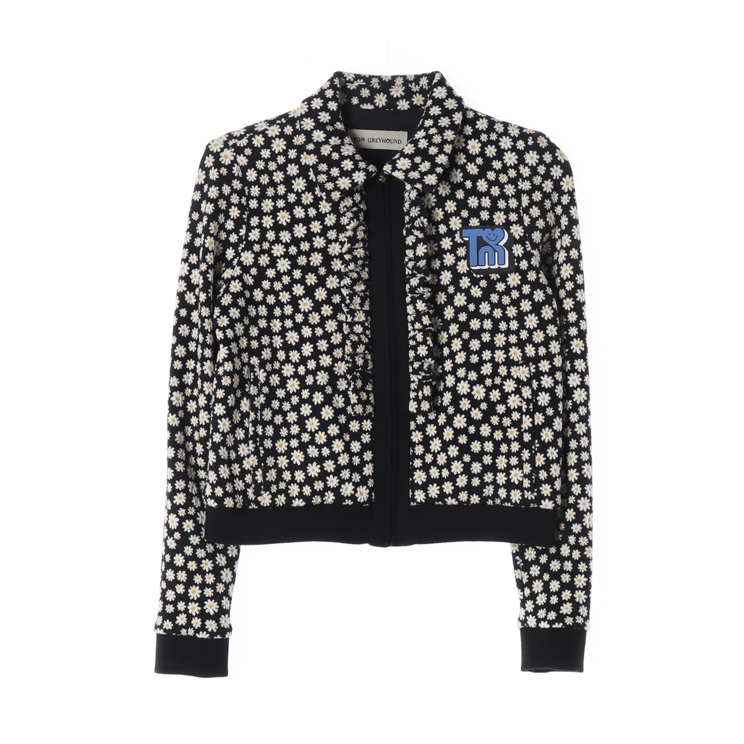 톰그레이하운드 22SS 데이지 패턴 로고 패치 점퍼 재킷