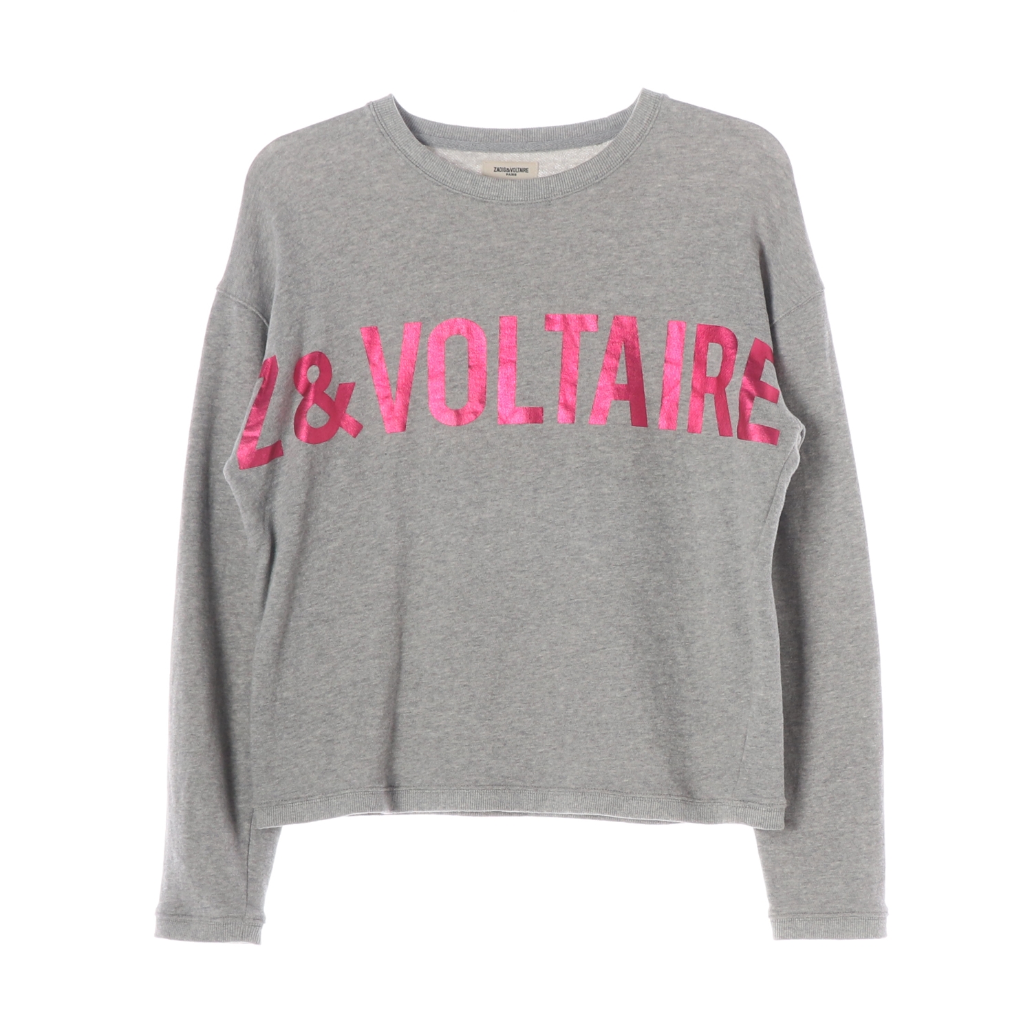 쟈딕앤볼테르 캔자스 포일 로고 프린트 면 긴팔 티셔츠