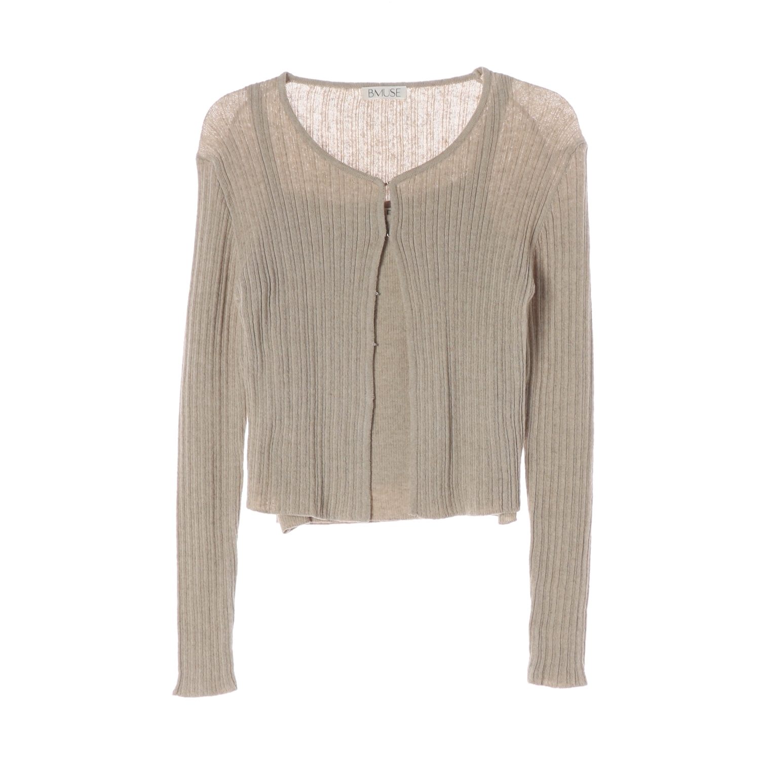 비뮤즈맨션 24SS 린넨 블렌드 VIA 비아 슬리브리스 가디건 세트